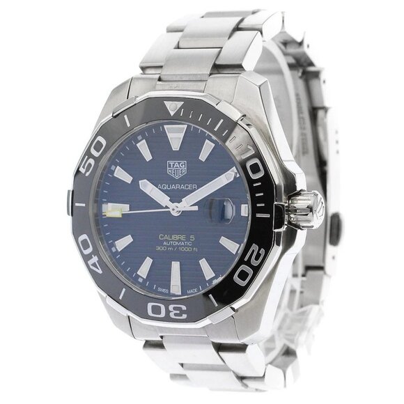 TAG HEUER Aqua Racer Calibre 5 WAY201A Date Automatic Men's Watch - Picture 2 of 11